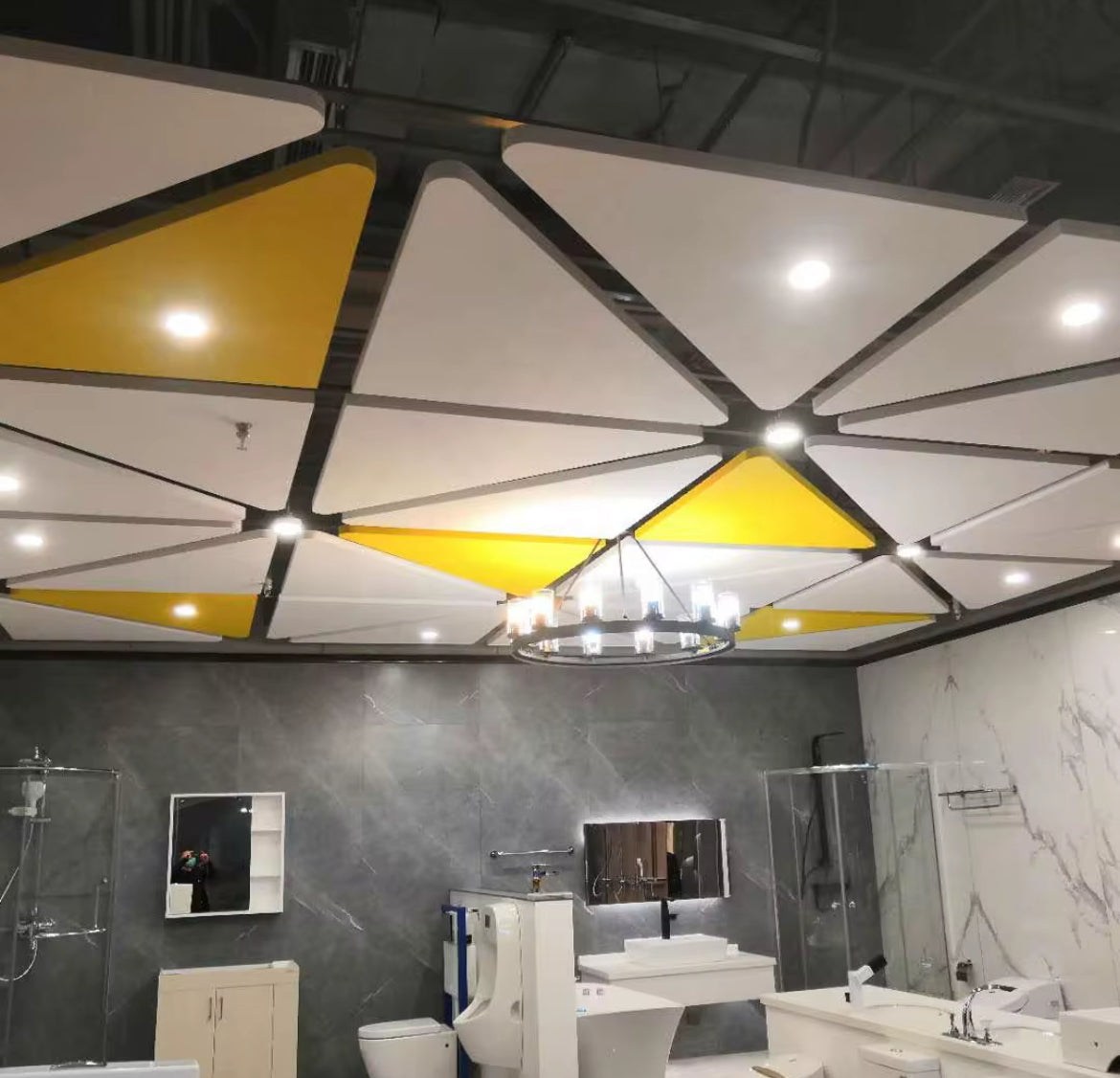 Acoustic Ceiling Baffle Creative Cut Outs