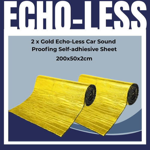 2 Echo-Less Car Soundproofing & Thermal Insulation Sheet Gold