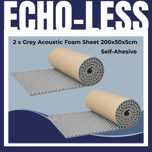 2  Grey Egg Crate Acoustic Foam Sheets