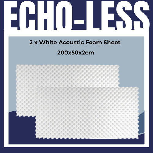 2  White Egg Crate Acoustic Foam Sheets