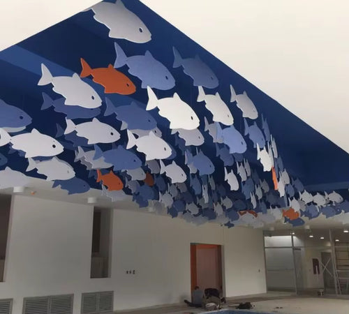 Acoustic Ceiling Baffle Creative Cut Outs
