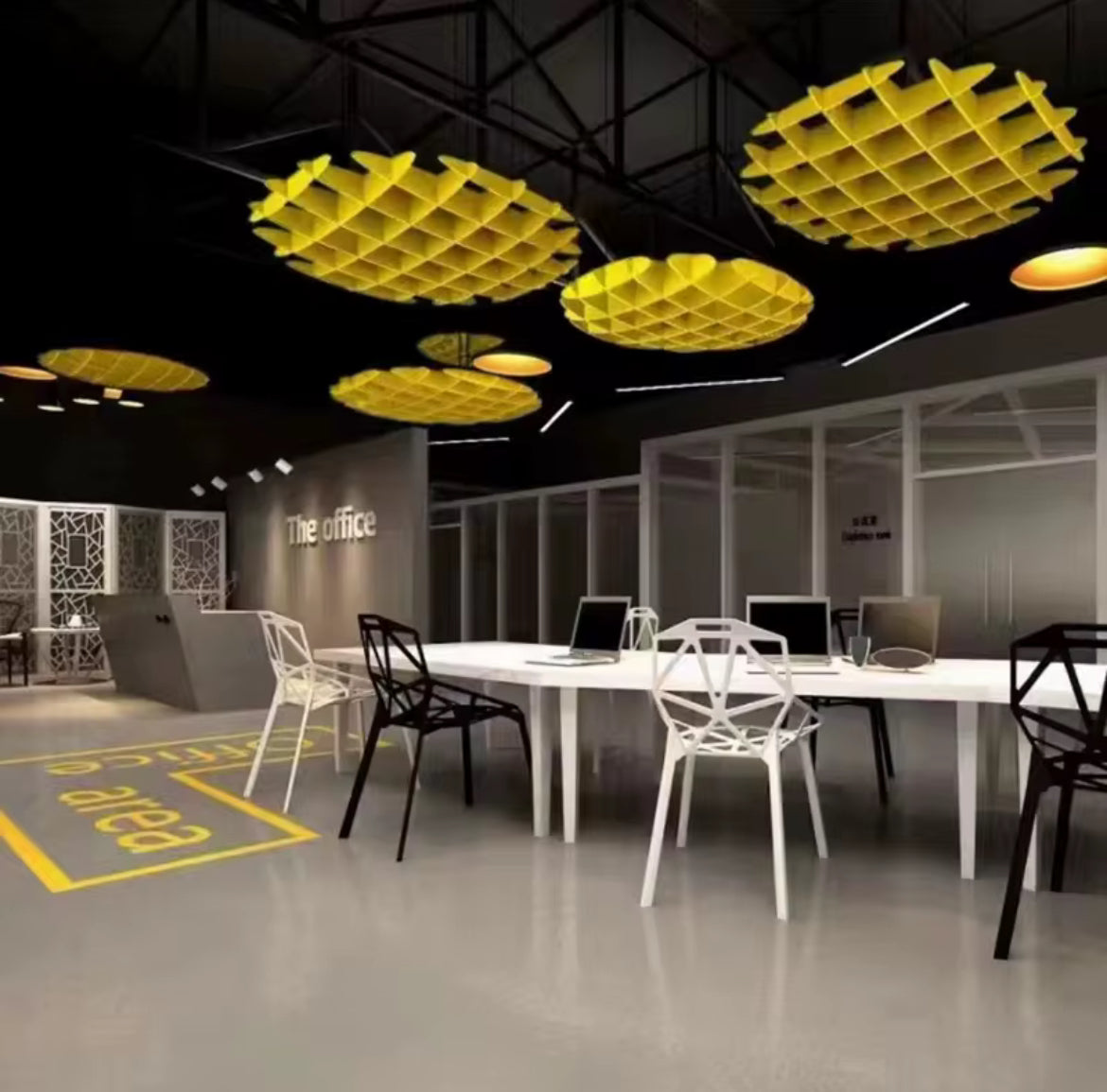 Acoustic Ceiling Baffle Grids