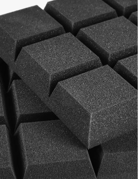 Echo-Less Block Profile Acoustic Foam Panels – 5cm (6-Pack)