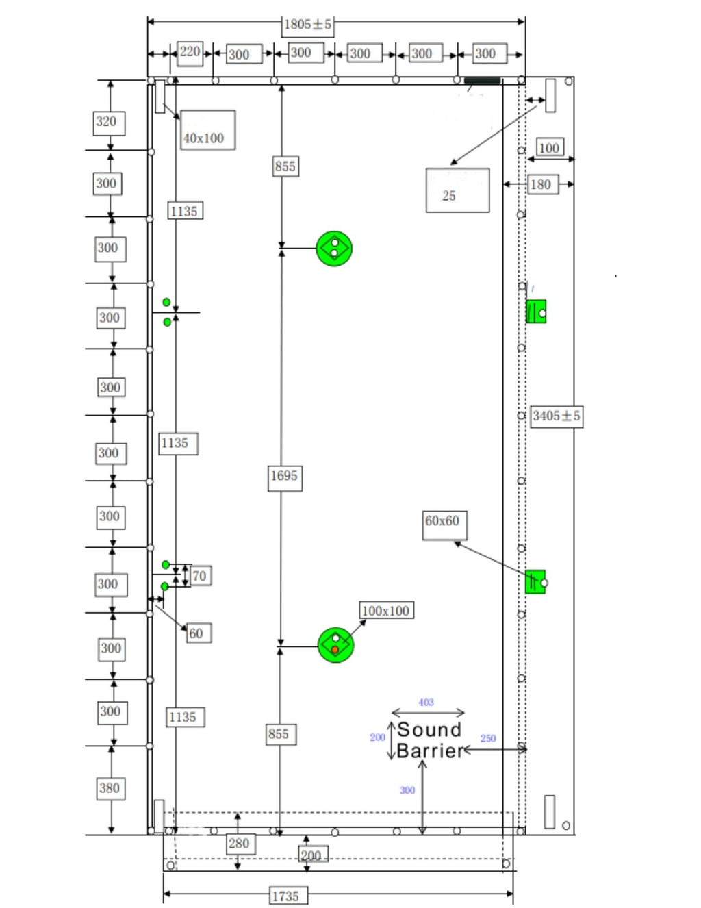 Echo-Less Construction Sound Barrier Tarp – 1.8m x 3.4m