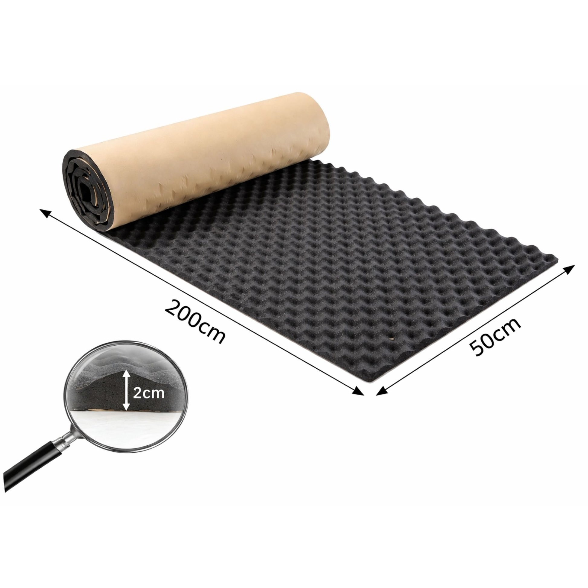 Echo-Less Soundproofing Closed Cell Acoustic Foam Sheet 200*50*2cm