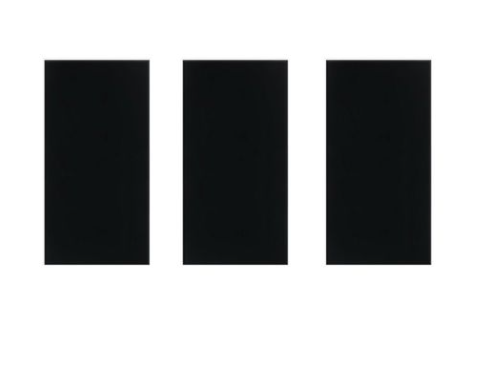 Acoustic Panels 60*30cm Rigid Fiber Black 3 pack