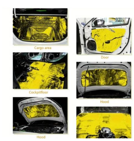 2 Echo-Less Car Soundproofing & Thermal Insulation Sheet Gold