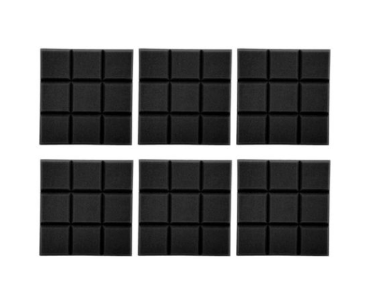 Echo-Less Block Profile Acoustic Foam Panels – 5cm (6-Pack)