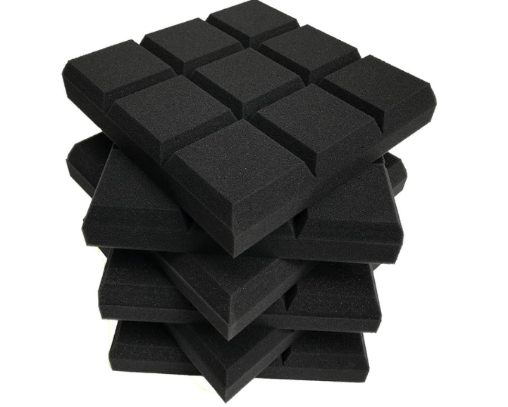 Echo-Less Block Profile Acoustic Foam Panels – 5cm (6-Pack)