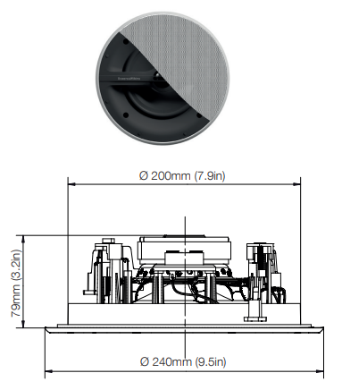Bowers and Wilkins CCM362 6" In-ceiling Speakers