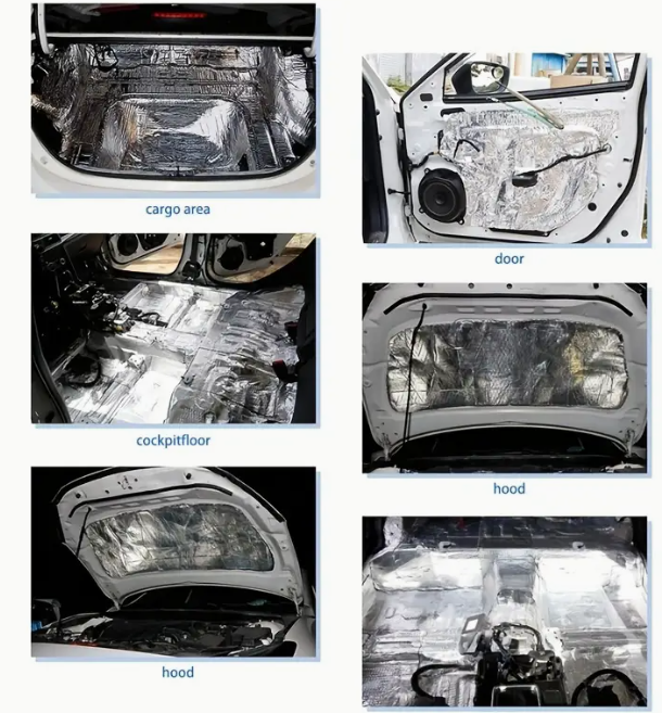 Echo-Less Car Soundproofing & Thermal Insulation Sheet Silver