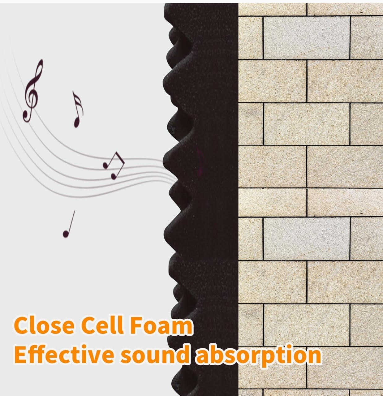 Acoustic Egg crate / Convolute Foam Panels - Echo - Less