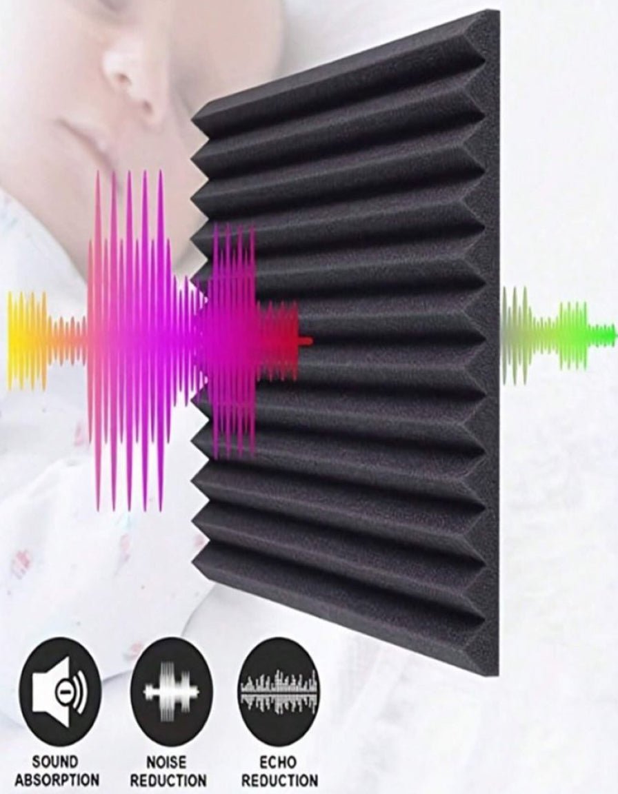 Acoustic Wedge Panel 2.5cm - 12 pieces - Echo - Less