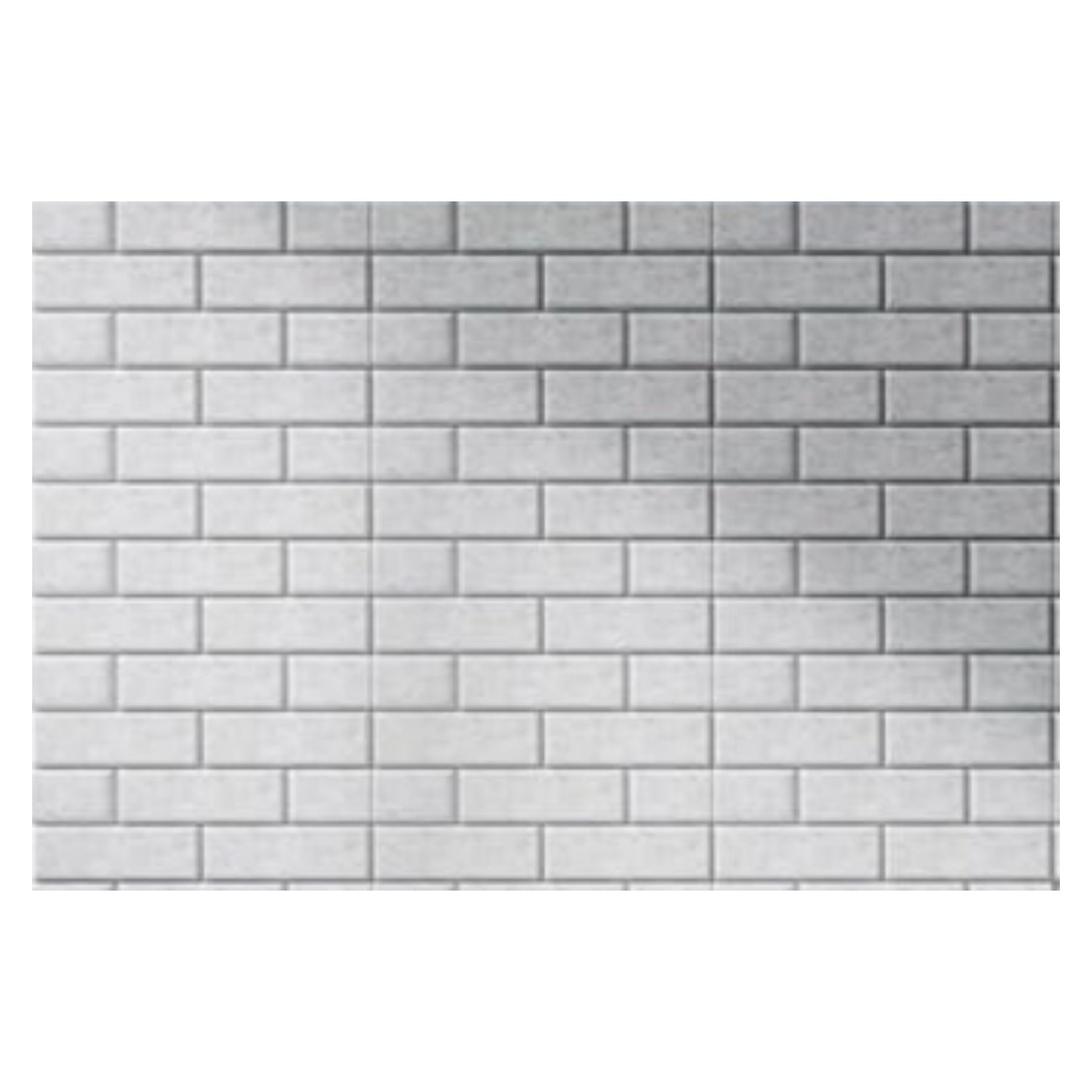 Brick Profile Fiber Acoustic Panel Grey 12 Panels - Echo - Less