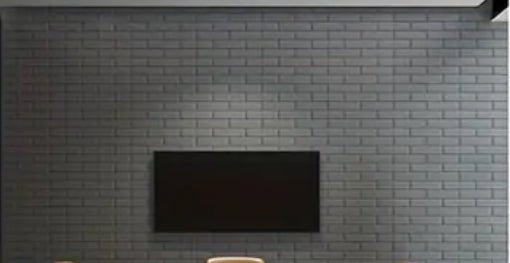 Brick Profile Fiber Acoustic Panel Grey 12 Panels - Echo - Less